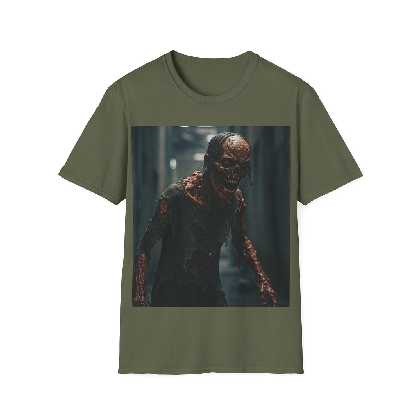 UK - Apocalyptic Portrait Tee, bold, decaying zombie graphic