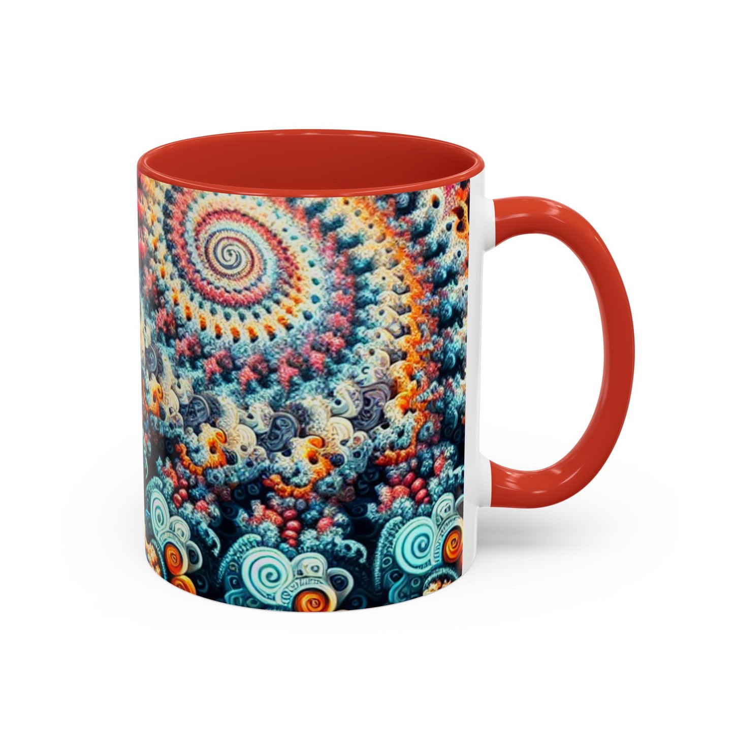 Colorful Fractal Coffee Mug - 11oz & 15oz - Perfect for Art Lovers