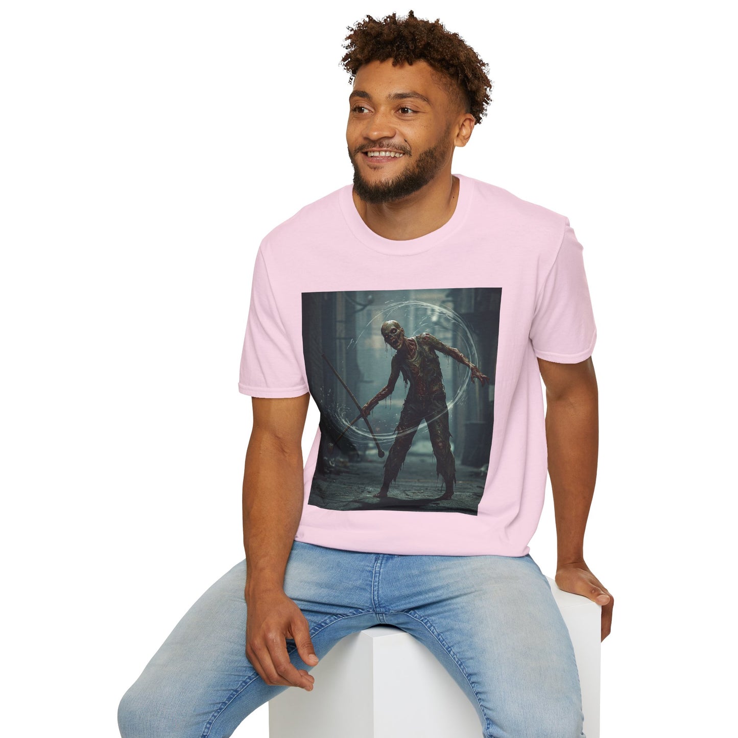 Unisex Softstyle Horror Graphic T-Shirt - Spooky Monster Design