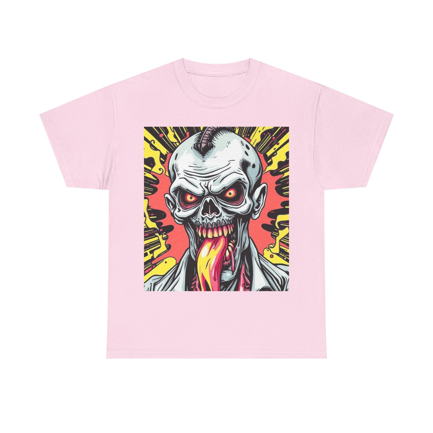 UK - Unisex Heavy Cotton Tee - Edgy Skull Graphic Tee for Bold Expression