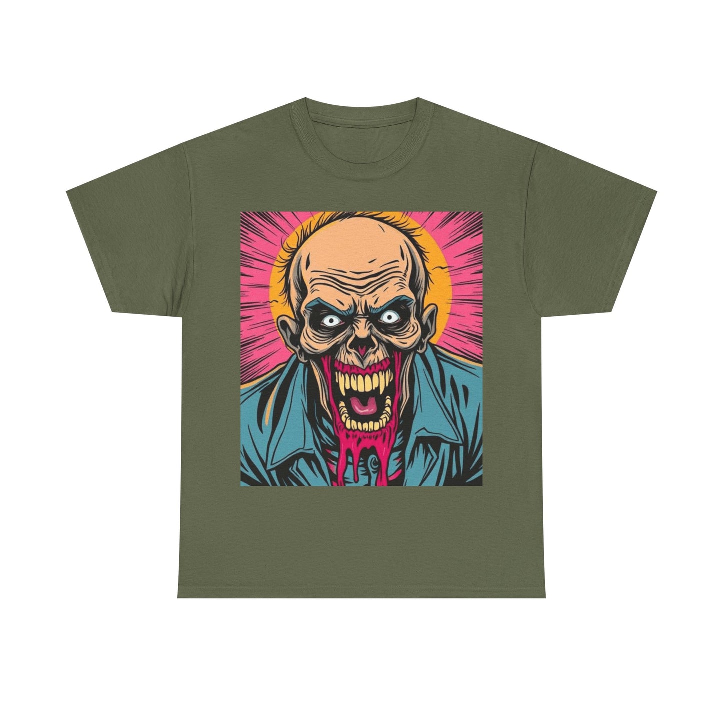 UK - Graphic Zombie Tee - Unisex Heavy Cotton T-Shirt for Horror Fans