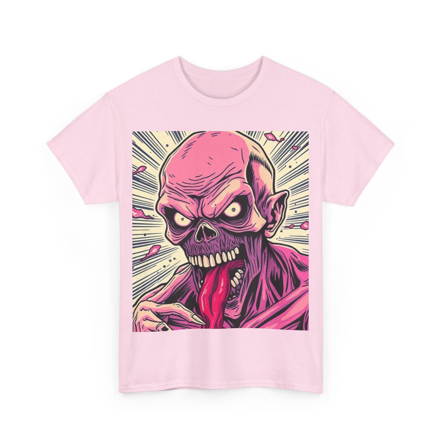 UK - Zombie Graphic Unisex Heavy Cotton Tee - Spooky Halloween Apparel