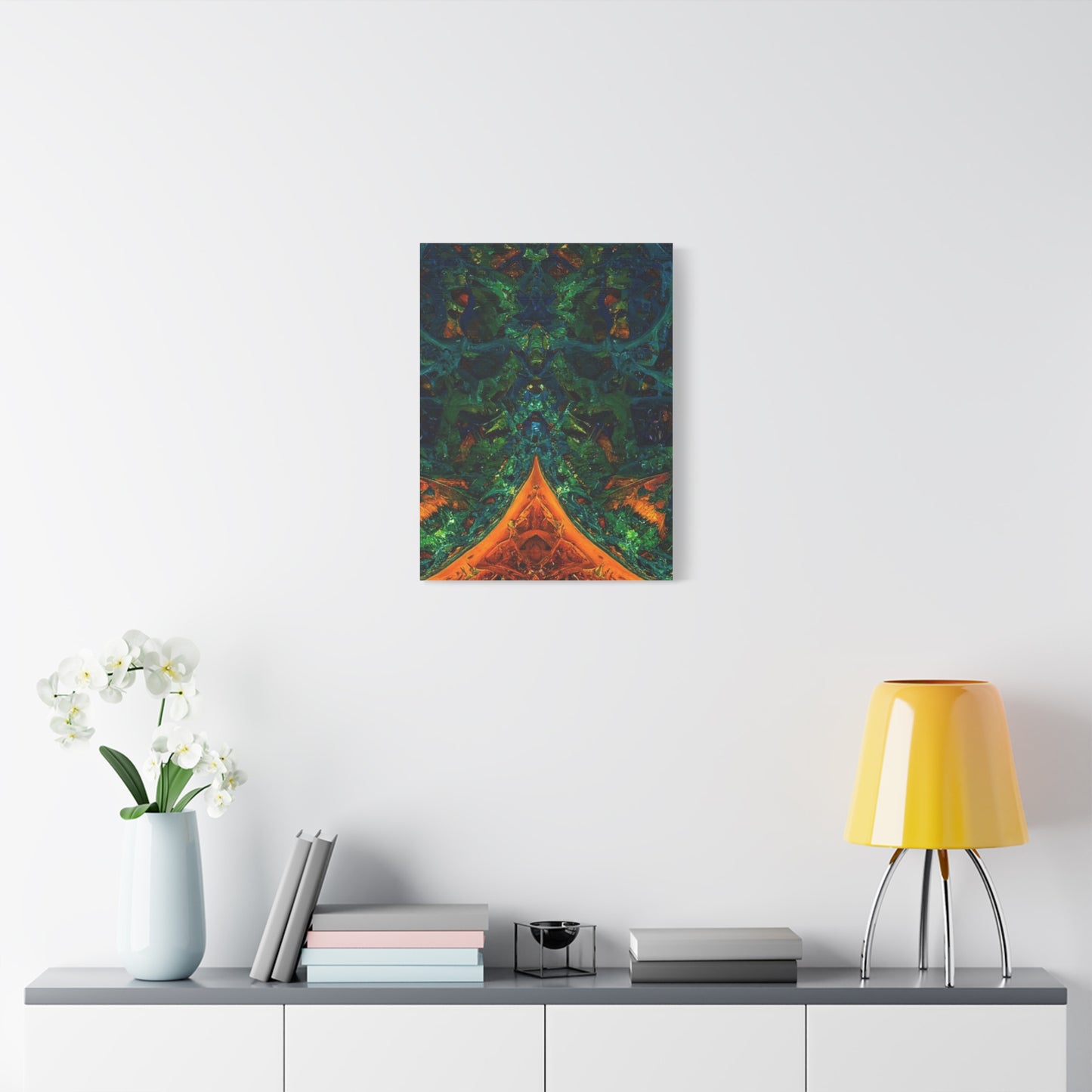 Vibrant Abstract Fractal Art Canvas Print