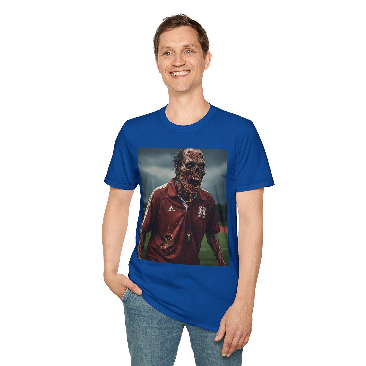 Zombie Horror Unisex Softstyle T-Shirt - Perfect for Halloween and Casual Wear