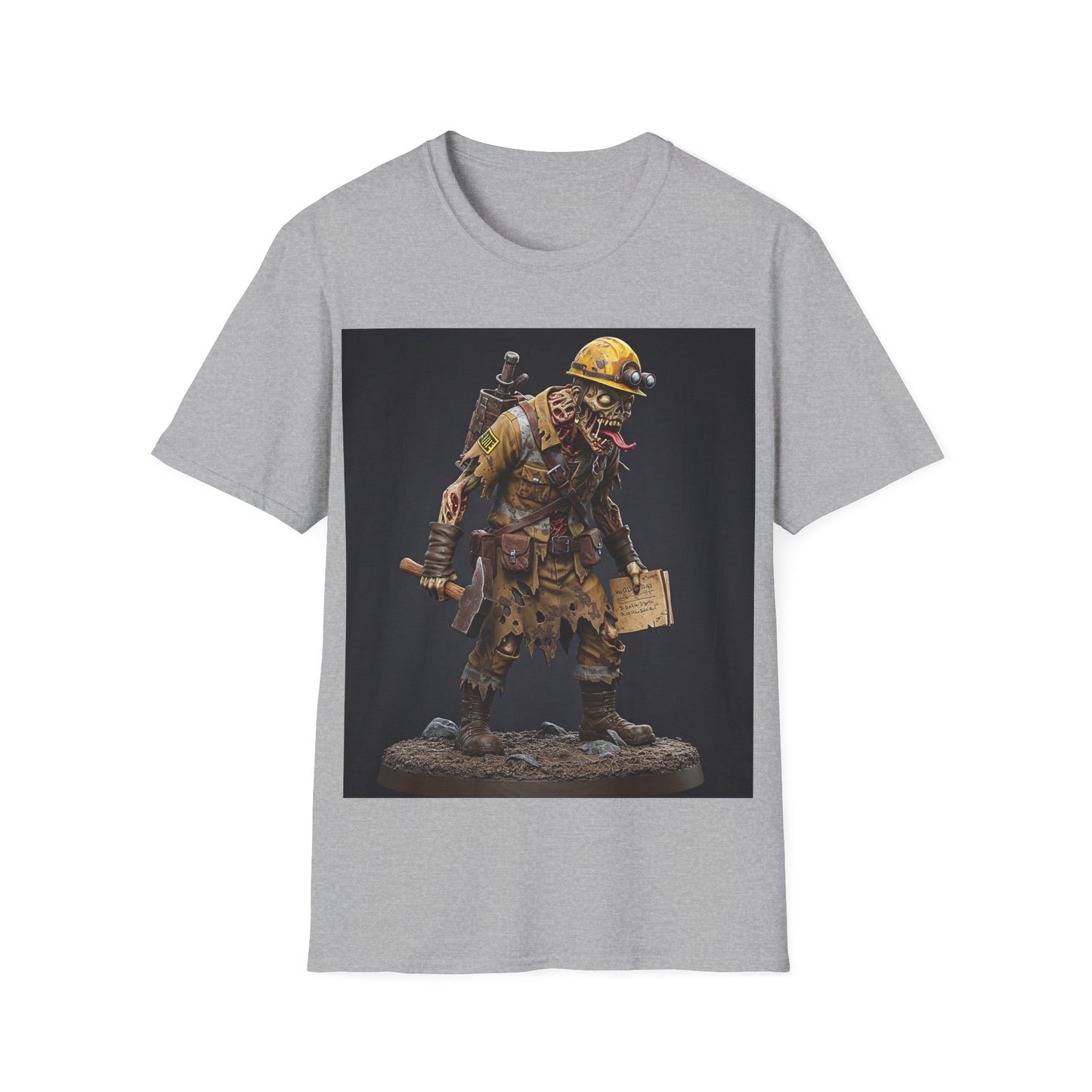 UK - Vintage Mining Themed Unisex Softstyle T-Shirt - Perfect for Adventure Lovers
