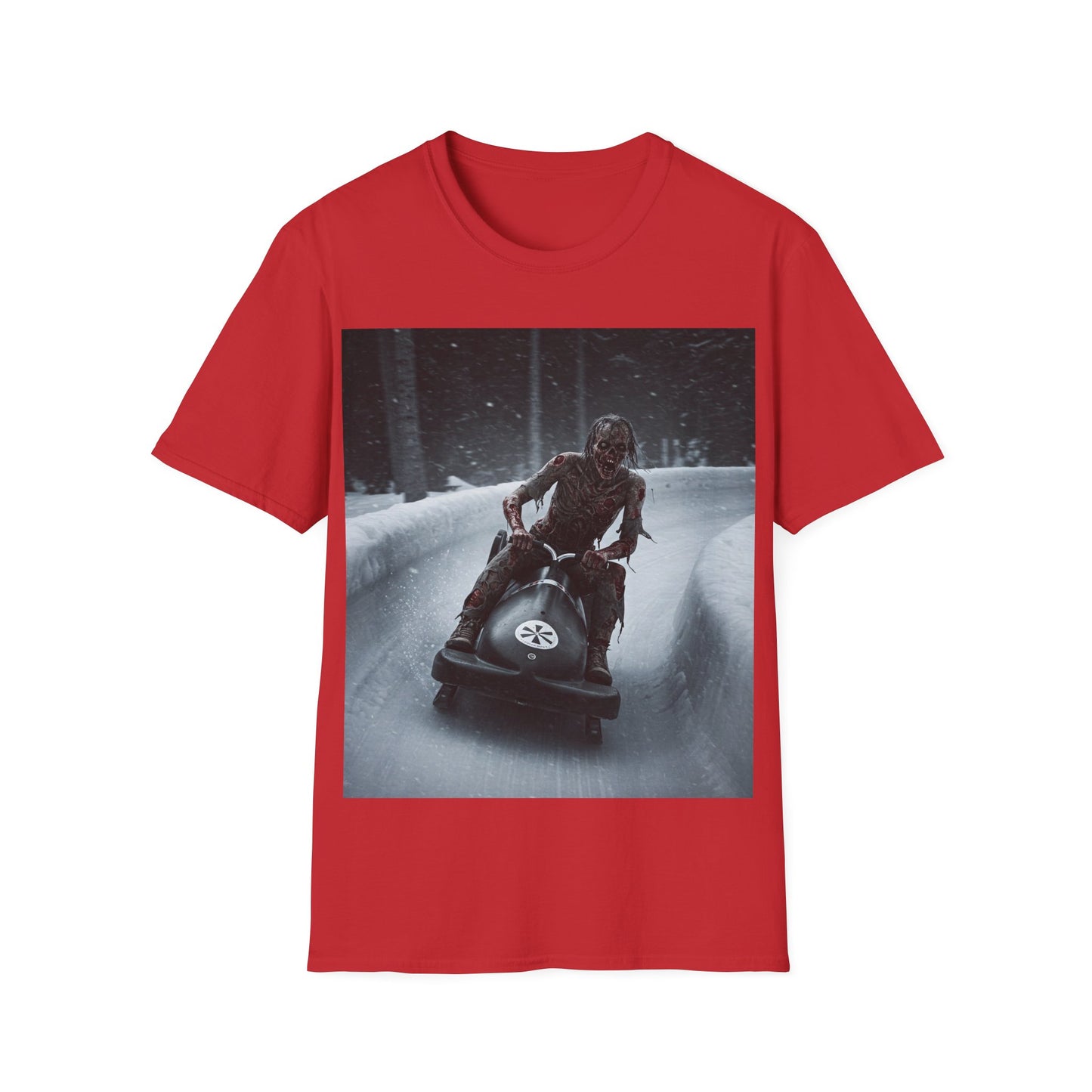 UK - Winter Adventure Unisex Softstyle T-Shirt - Snowmobiling Graphic Tee