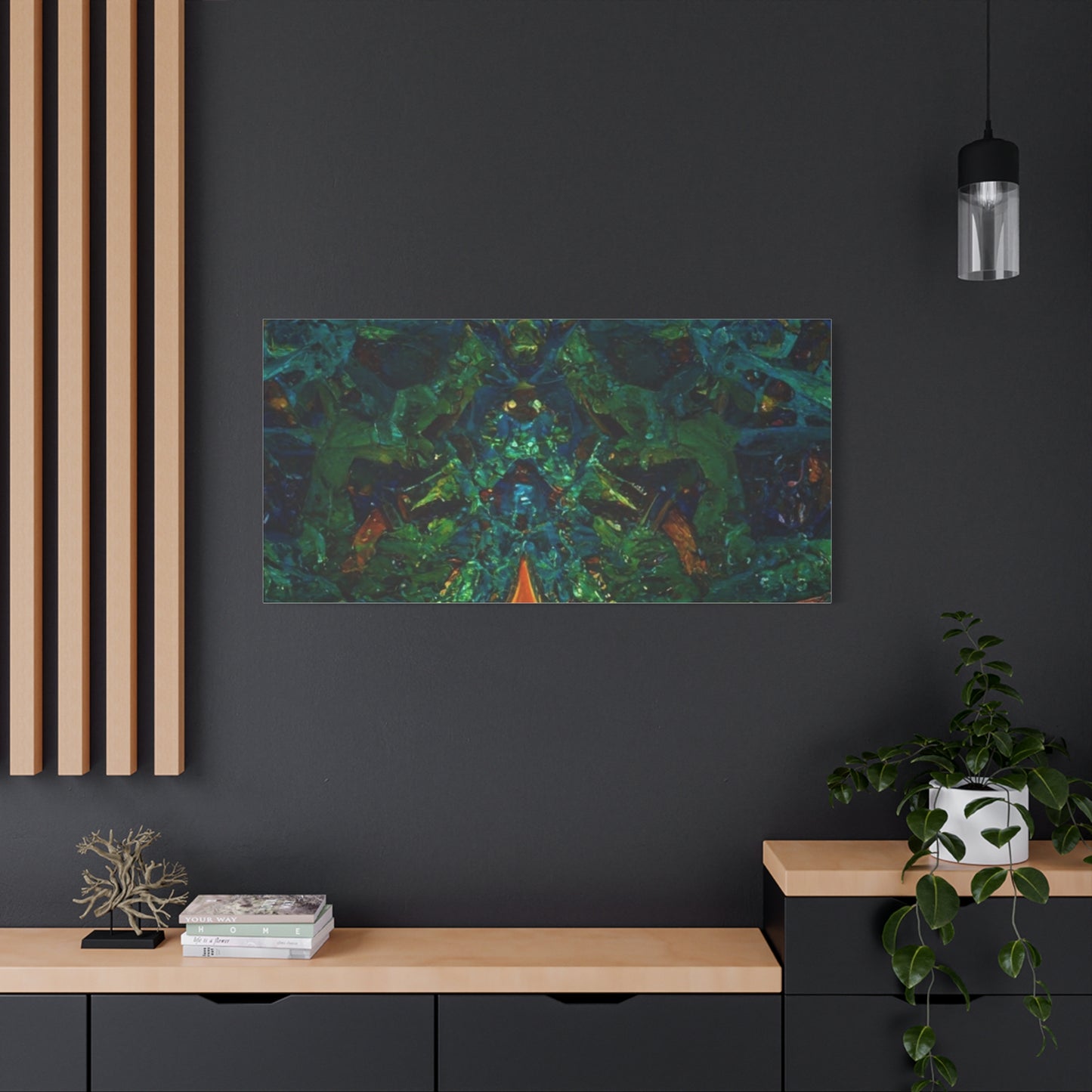 Vibrant Abstract Fractal Art Canvas Print