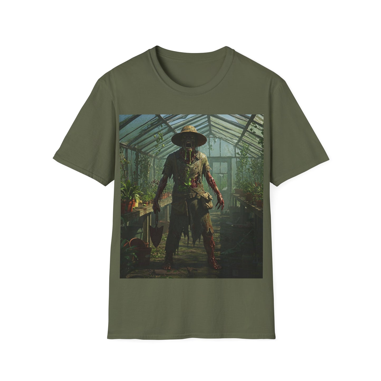 UK - Unisex Softstyle T-Shirt - Gothic Scarecrow Graphic Tee
