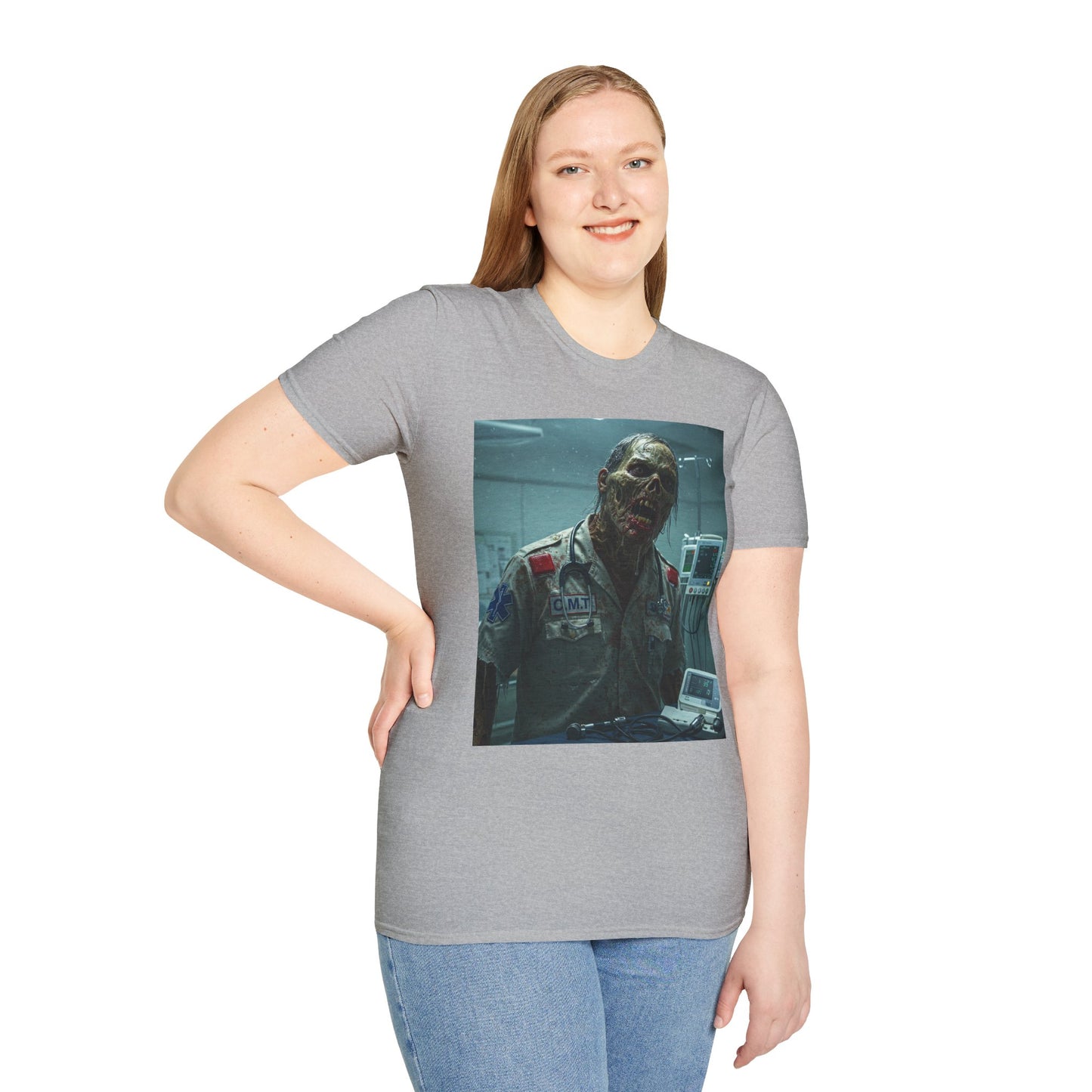 Unisex Horror Graphic T-Shirt - Creepy Zombie Design