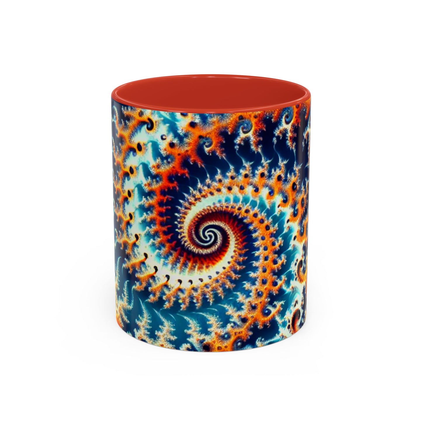 Vibrant Spiral Design Coffee Mug - 11/15oz Ceramic Accent Cup for Art Lovers