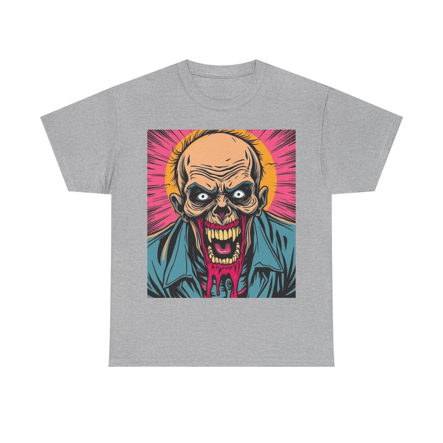 UK - Graphic Zombie Tee - Unisex Heavy Cotton T-Shirt for Horror Fans
