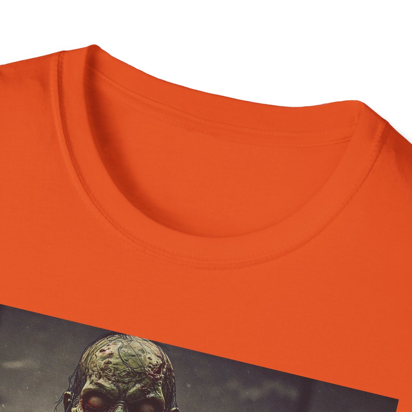 Apocalyptic Portrait Tee, bold, decaying zombie graphic