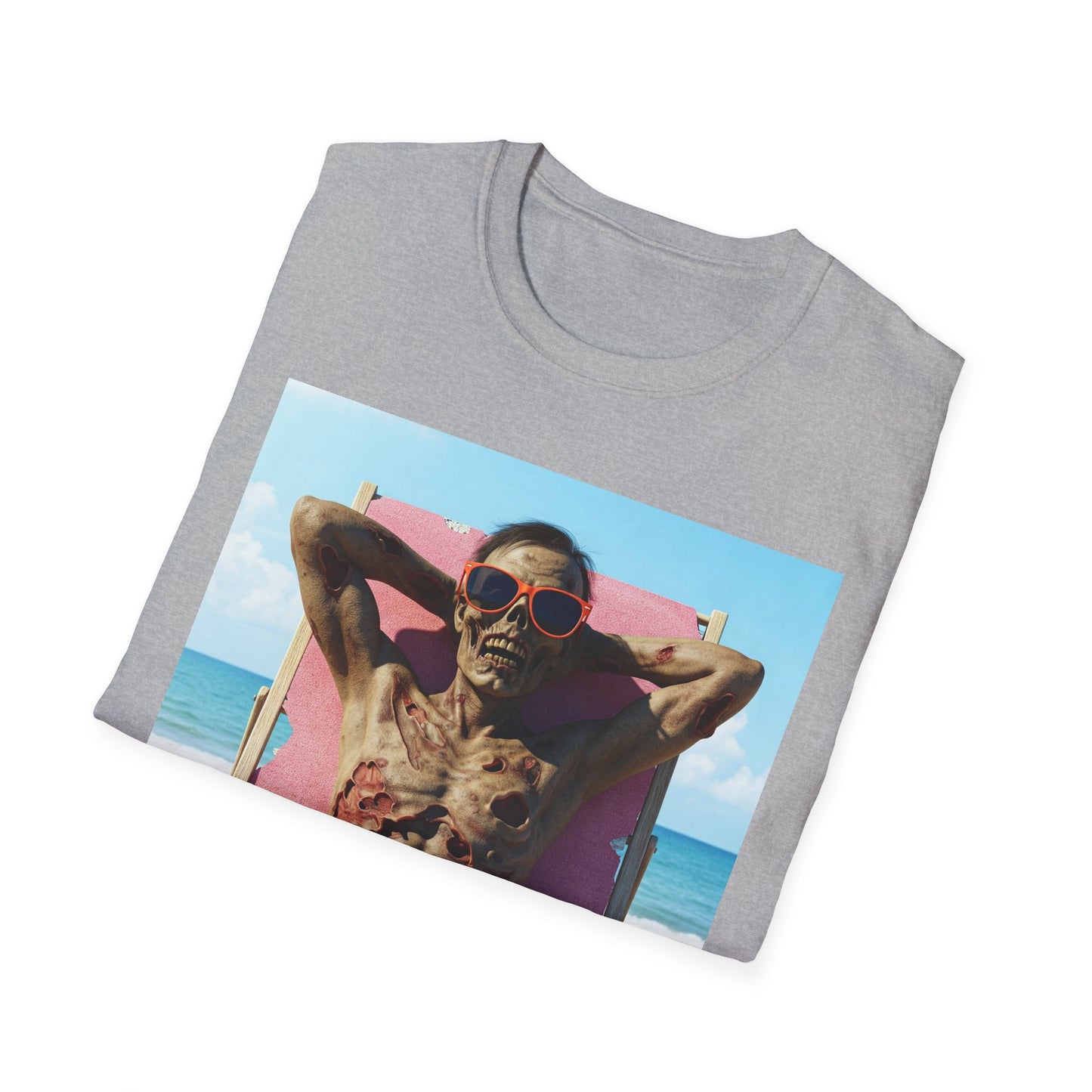 Beach Vibes Skeleton Unisex T-Shirt - Cool Summer Graphic Tee