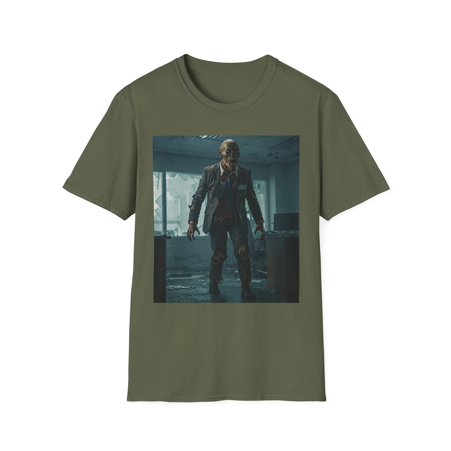 Zombie Apocalypse Unisex Softstyle T-Shirt - Perfect for Horror Fans and Parties