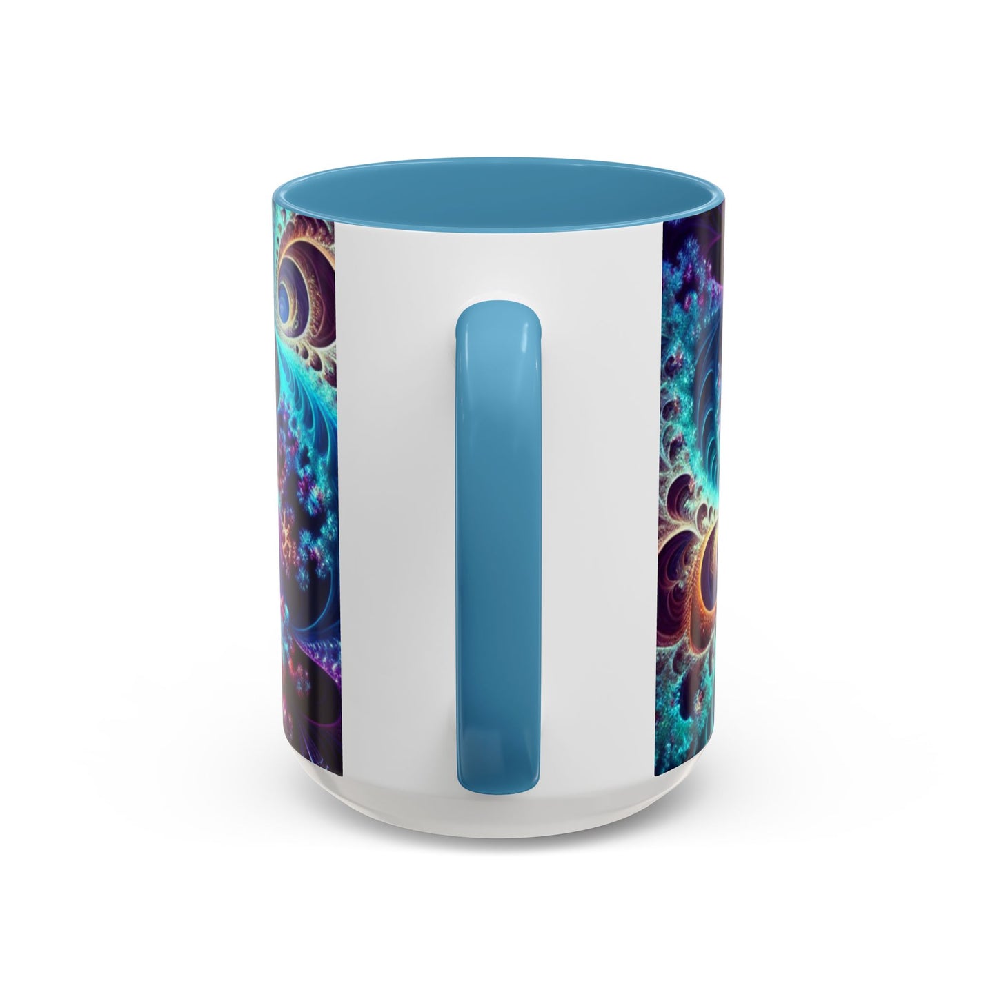 Colorful Spiral Accent Coffee Mug - 11 & 15oz