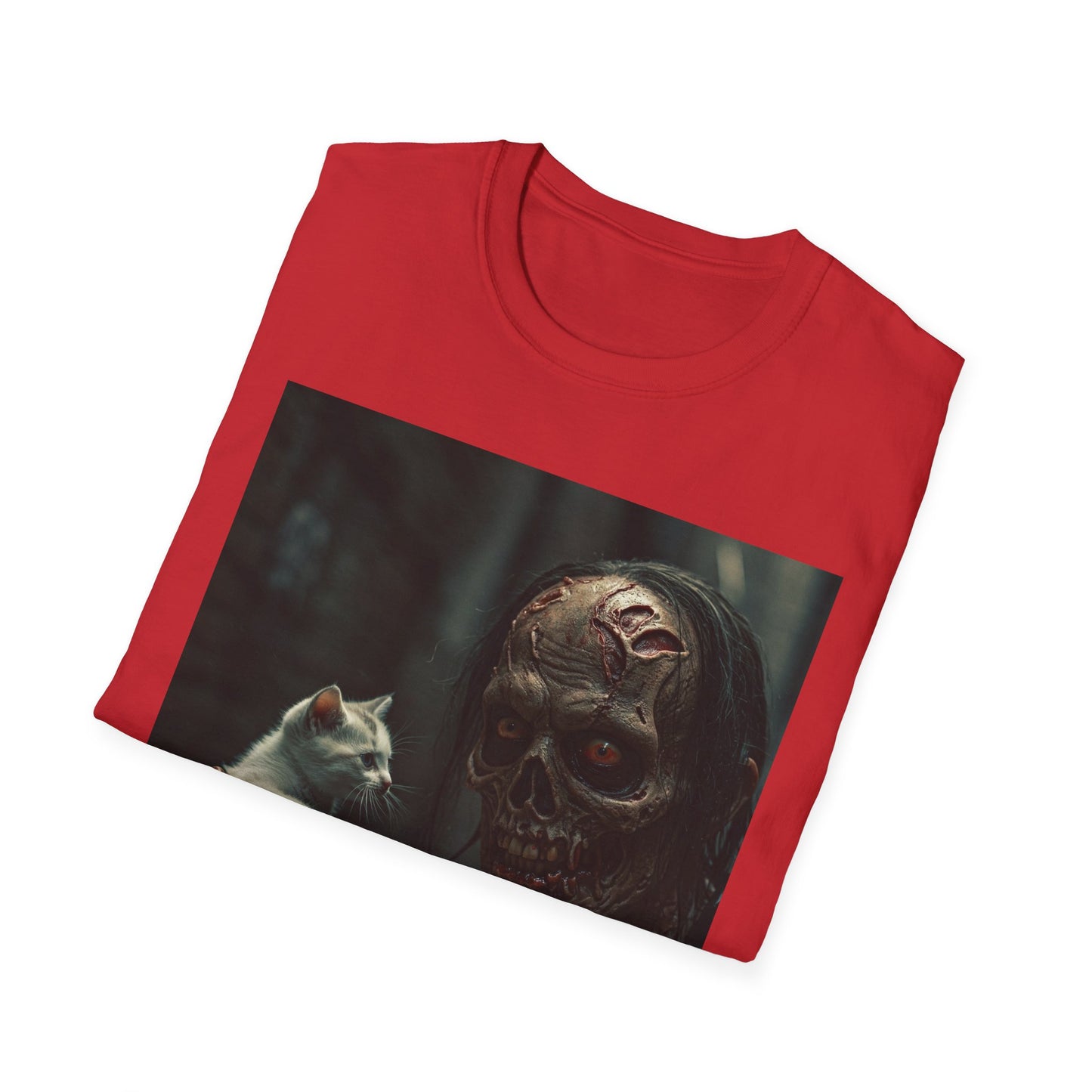 Apocalyptic Portrait Tee, bold, decaying zombie graphic