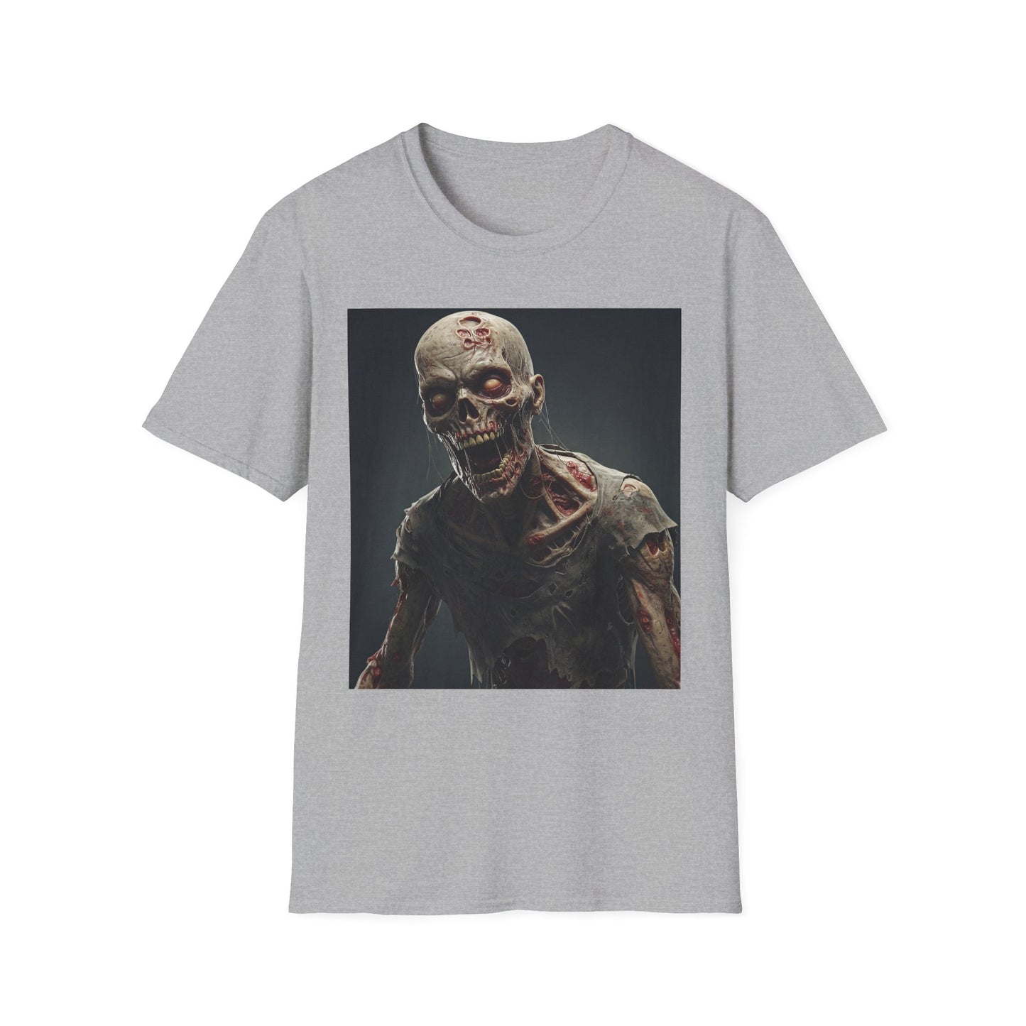 Zombie Graphic Unisex Softstyle T-Shirt | Perfect for Halloween and Horror Fans