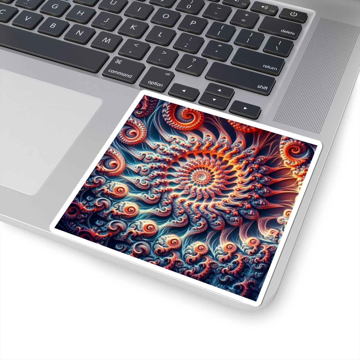 Vibrant Spiral Kiss-Cut Stickers - Artistic Décor for Laptops, Notebooks, and More