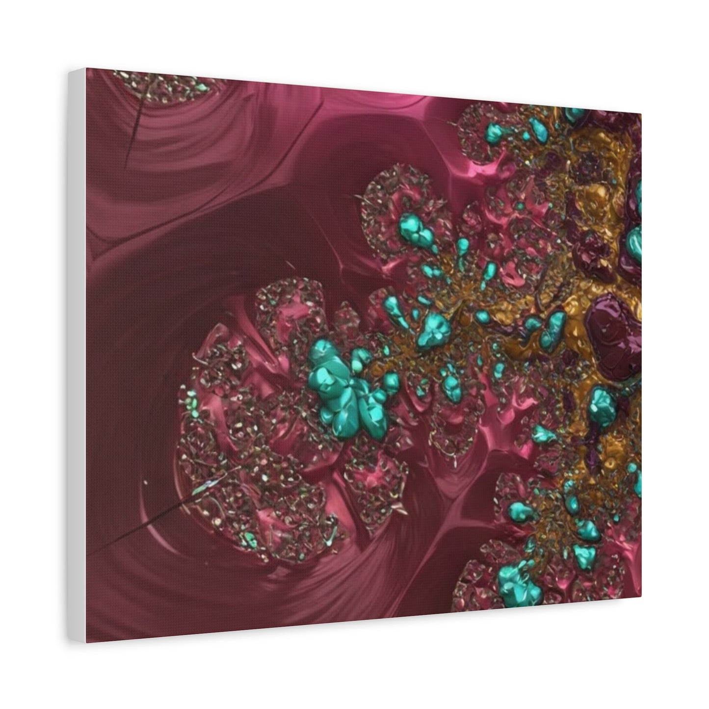 Abstract Art Canvas Print - Vibrant Fractal Design for Home Decor