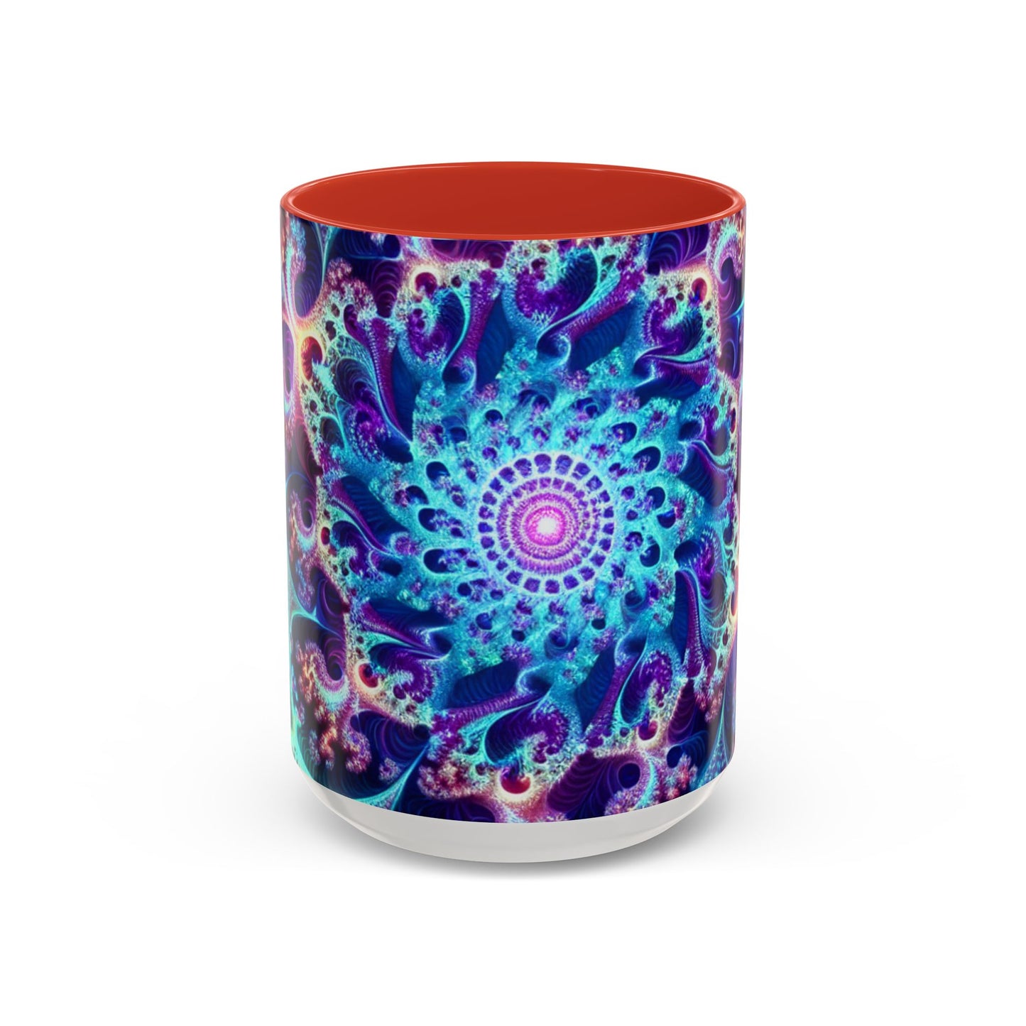 Colorful Spiral Accent Coffee Mug - 11 & 15oz