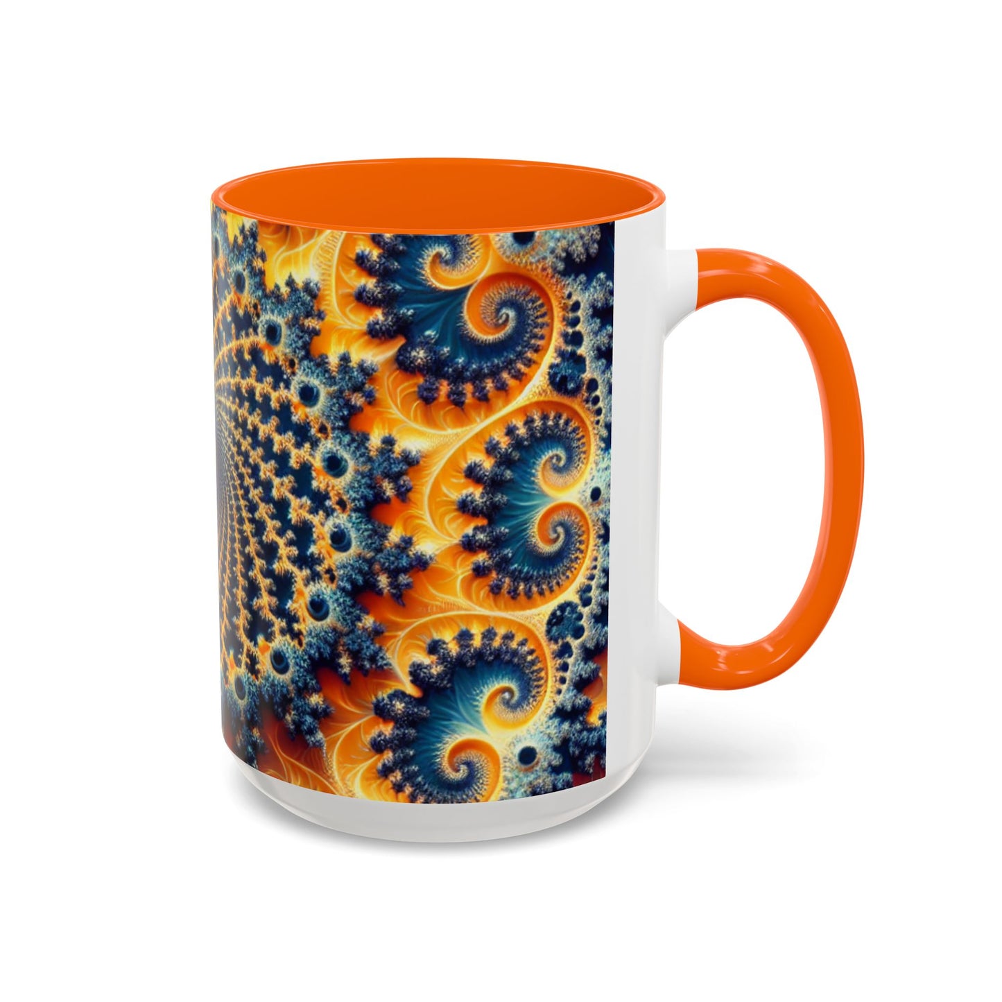 Vibrant Abstract Accent Coffee Mug - Unique 11 & 15oz Design for Art Lovers