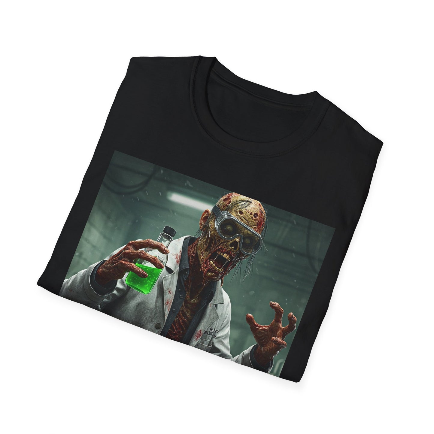 Creepy Scientist Unisex Softstyle T-Shirt | Halloween Horror Tee