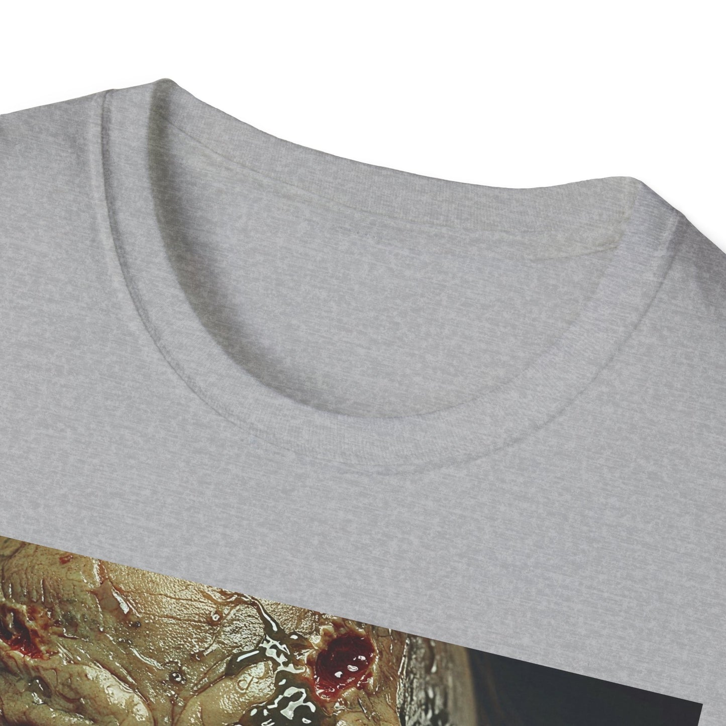 Apocalyptic Portrait Tee, bold, decaying zombie graphic