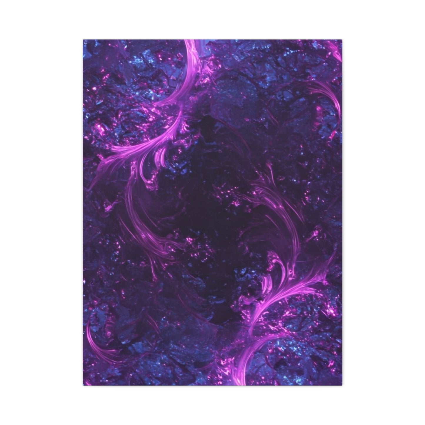 Abstract Purple Fractal Canvas Print - Artistic Wall Décor
