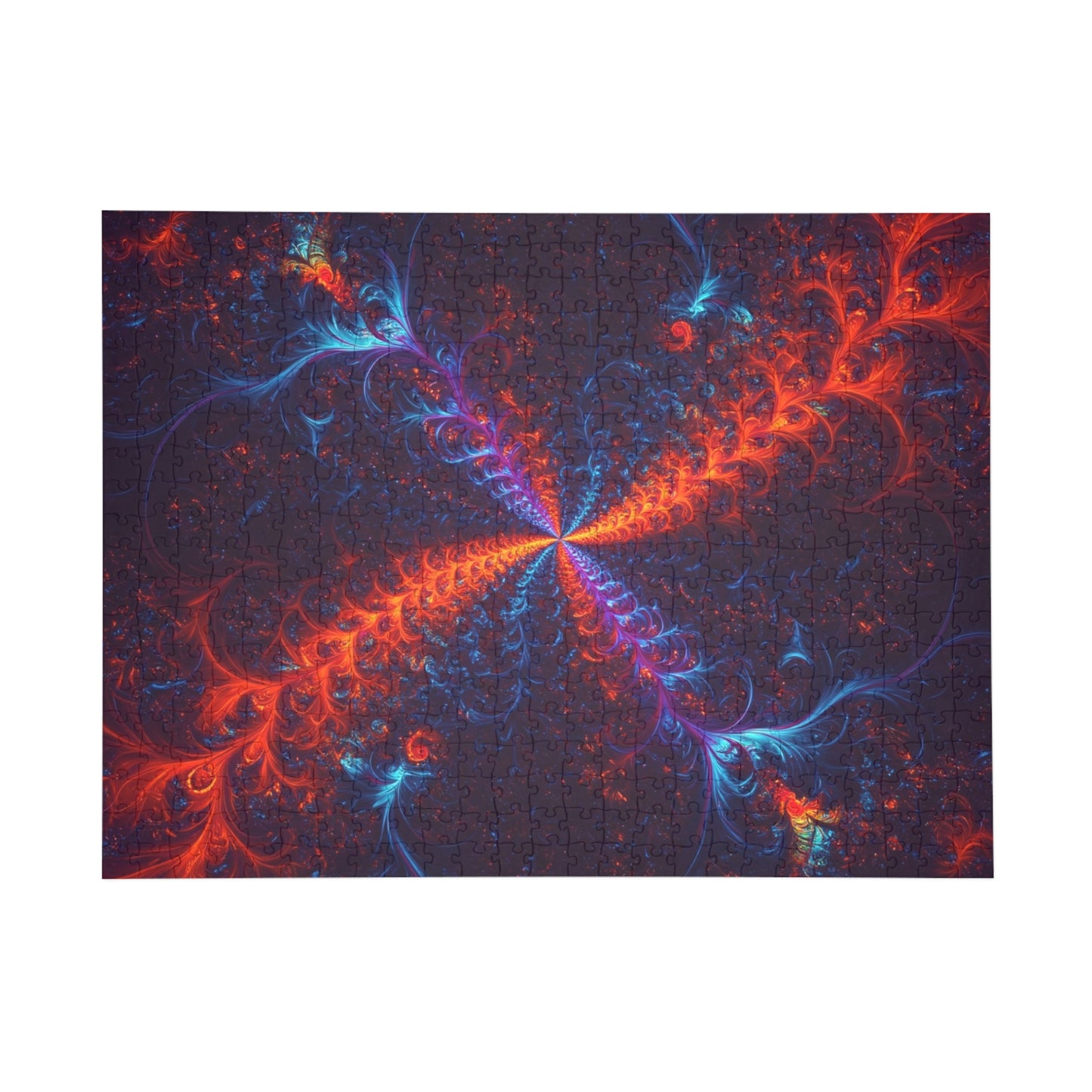 Vibrant Abstract Fractal Puzzle - 96, 252, 500, 1000-Piece Options