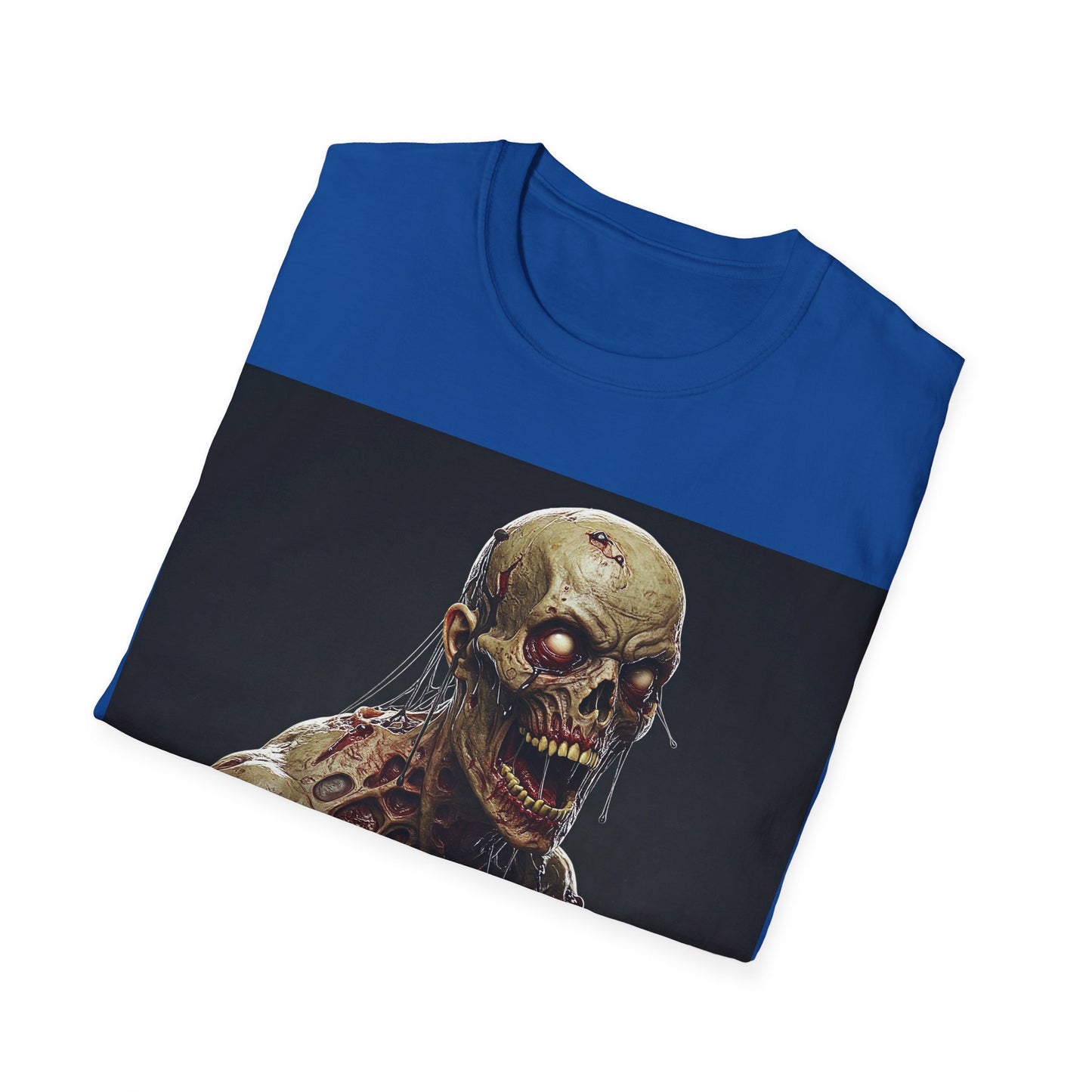 UK - Spooky Skeleton Unisex Softstyle T-Shirt - Perfect for Halloween & Horror Fans