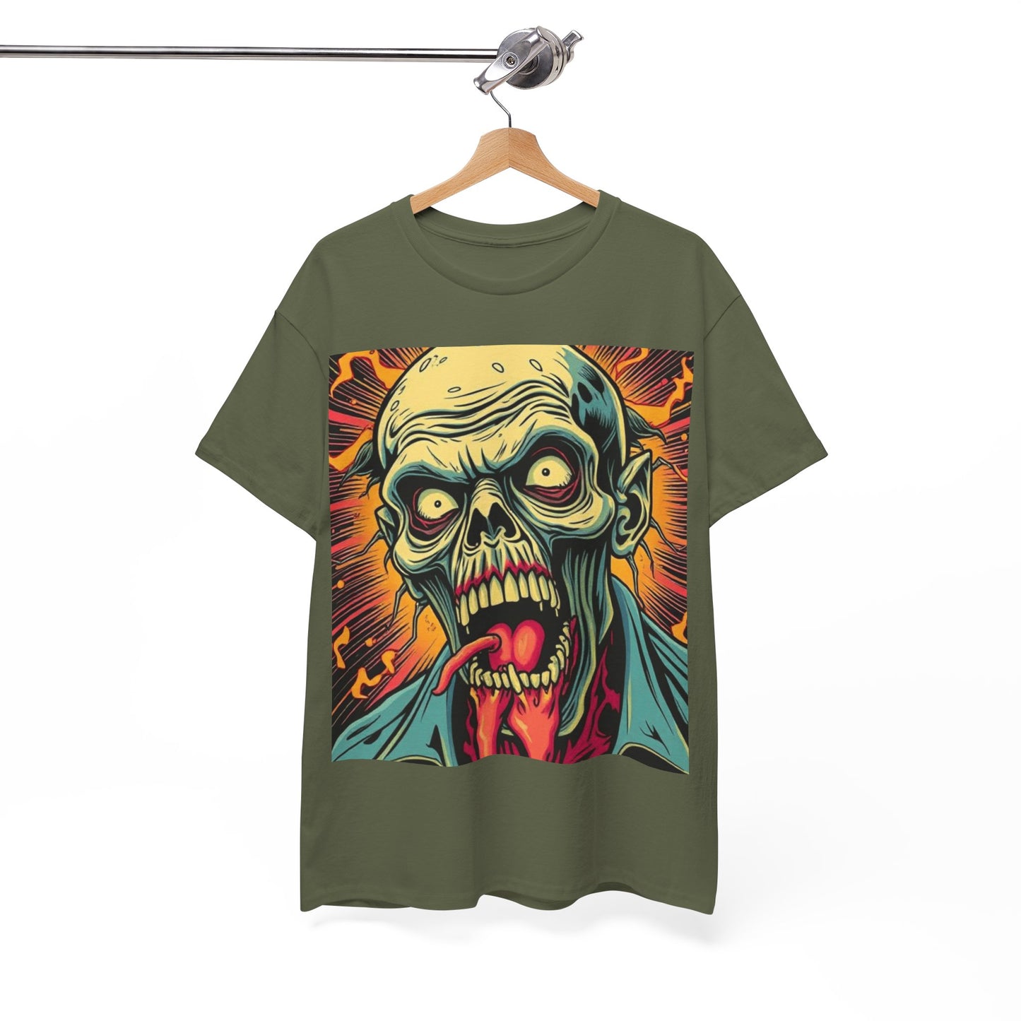 UK - Unisex Zombie Graphic Tee - Heavy Cotton T-Shirt for Horror Fans
