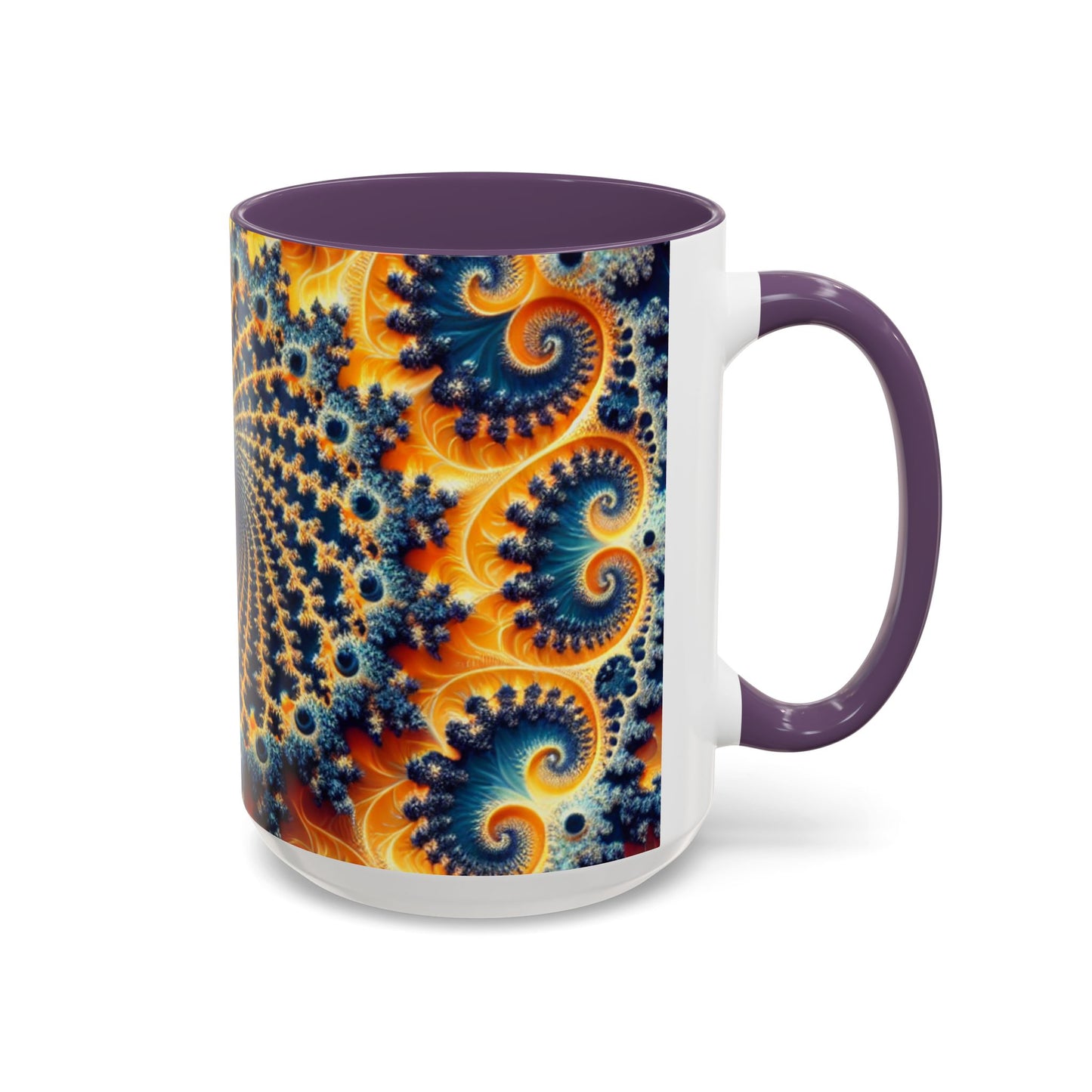 Vibrant Abstract Accent Coffee Mug - Unique 11 & 15oz Design for Art Lovers