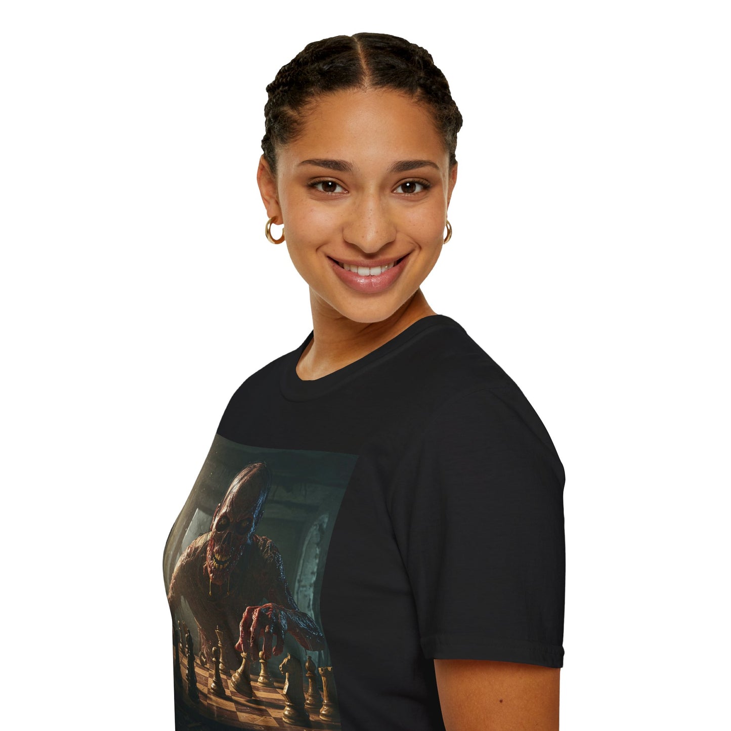 Vintage Chess Monster Unisex Softstyle T-Shirt - Perfect for Game Nights and Fantasy Fans