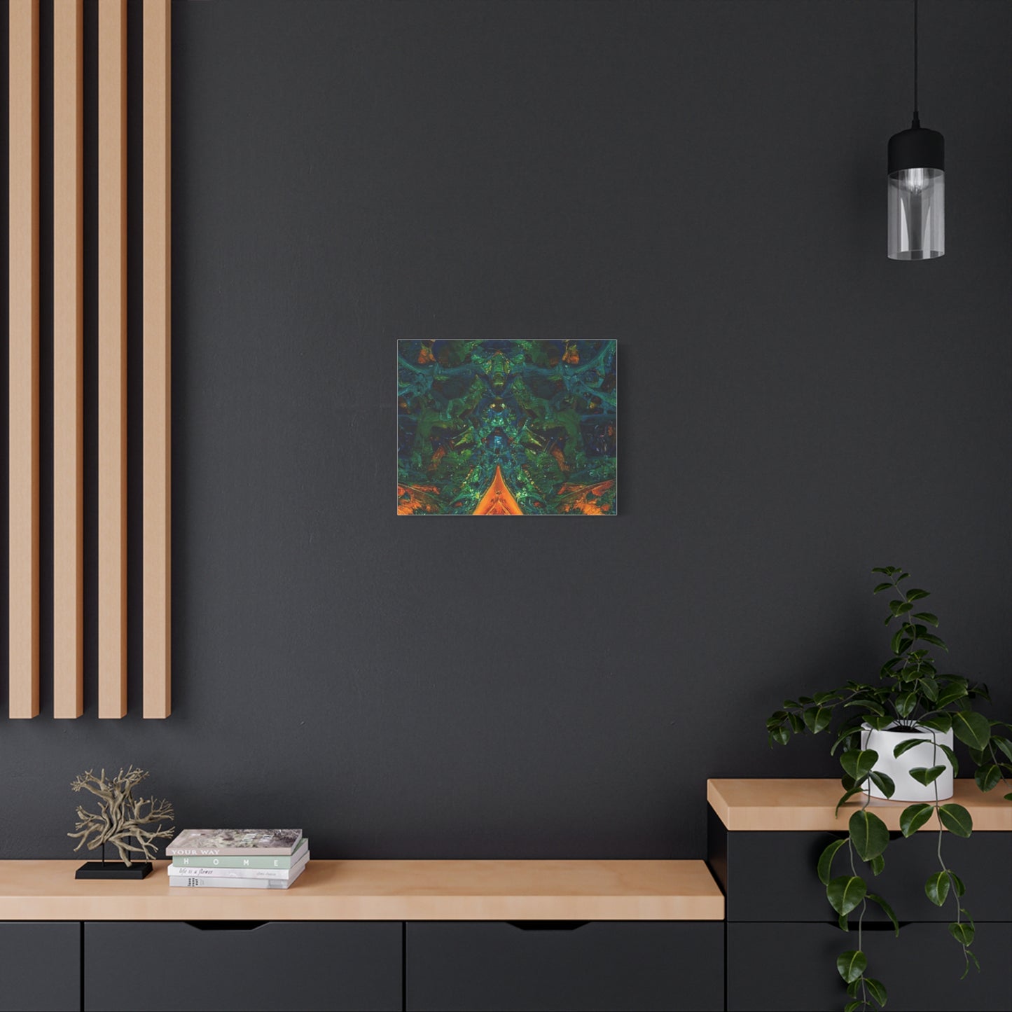 Vibrant Abstract Fractal Art Canvas Print