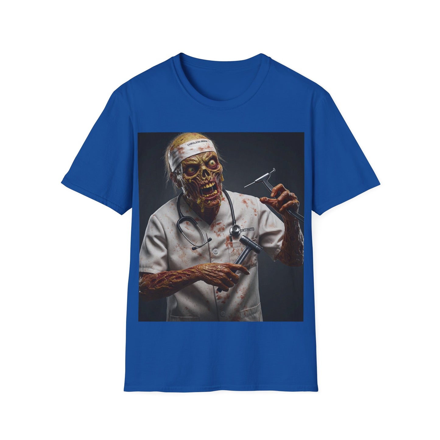 UK - Zombie Doctor Unisex Softstyle T-Shirt - Perfect for Halloween & Horror Fans