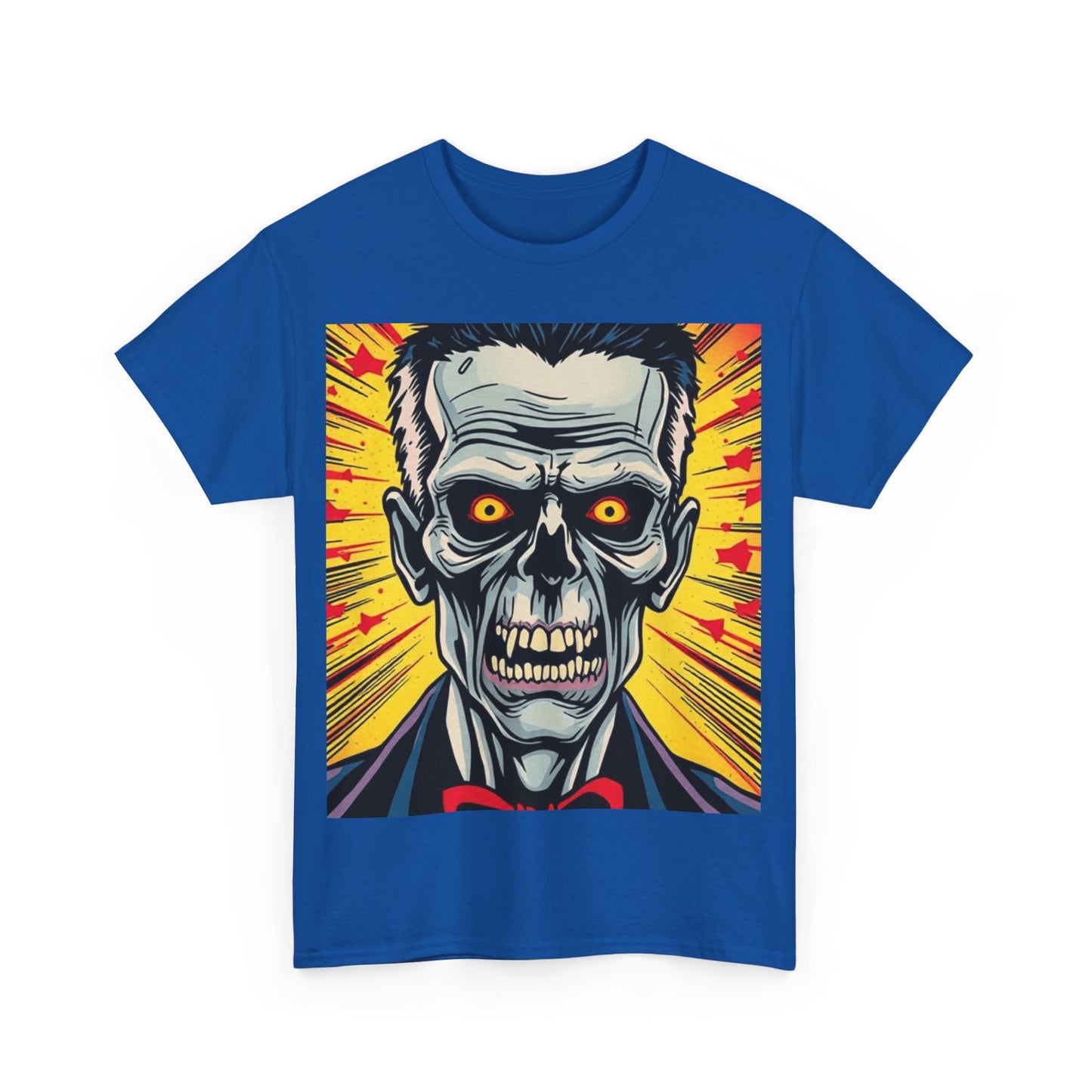 UK - Spooky Vintage Skull Tee - Unisex Heavy Cotton T-Shirt