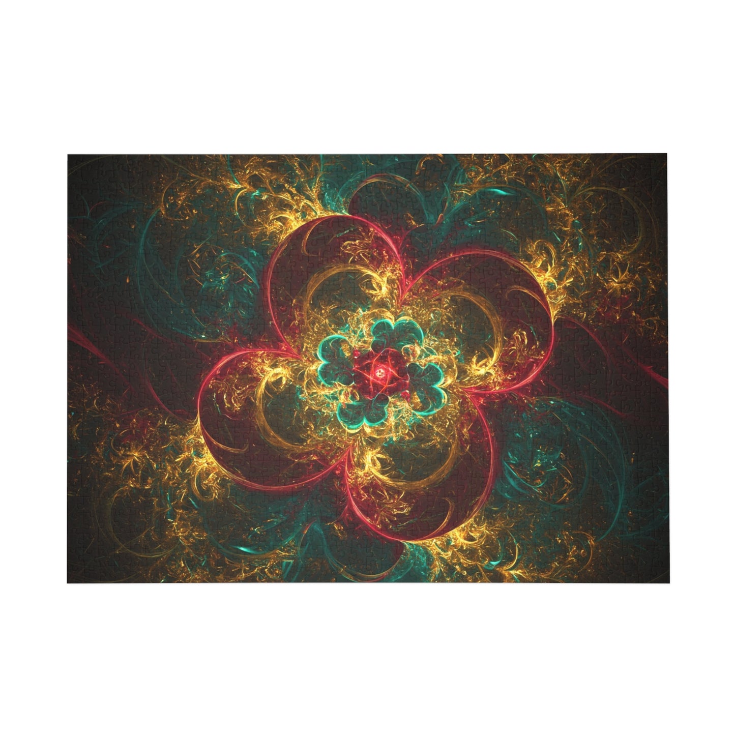 Colorful Floral Puzzle (96, 252, 500, 1000-Piece) - Enjoy Mindful Relaxation!
