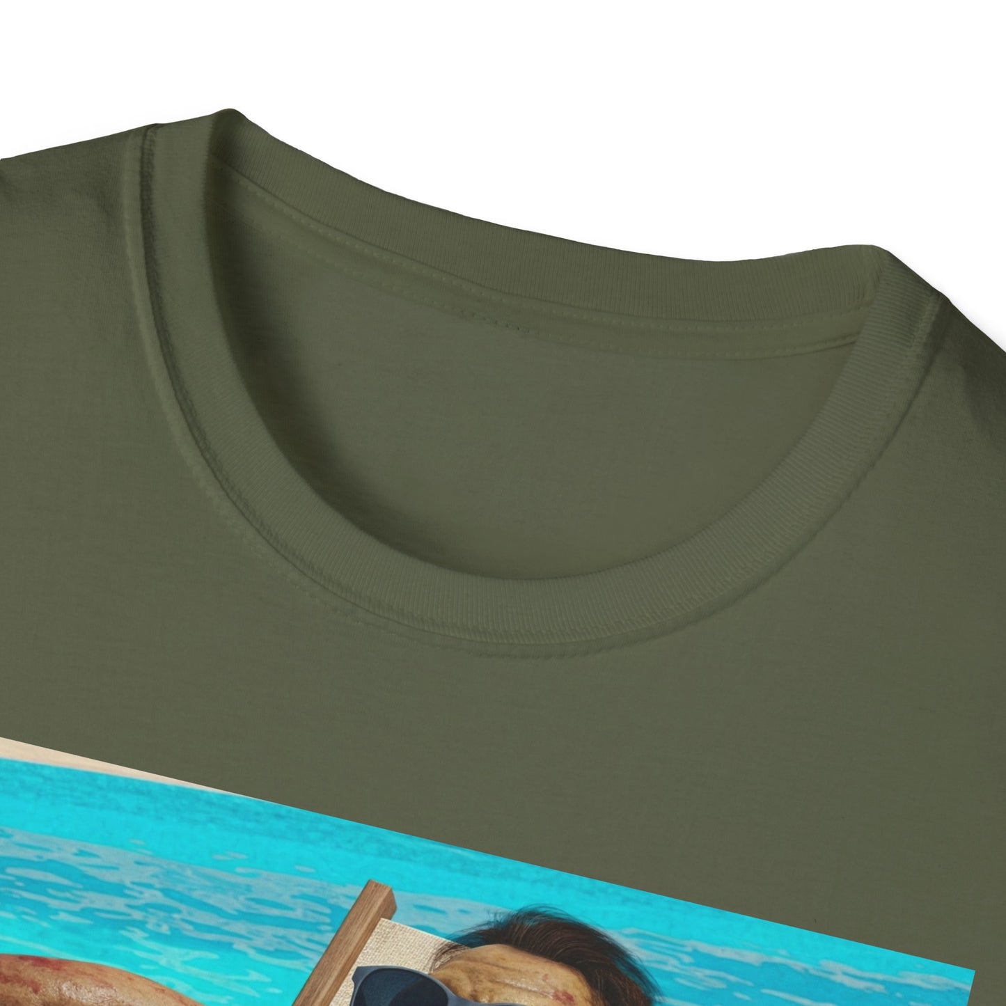 Zombie Relaxation Unisex Softstyle T-Shirt - Perfect for Halloween and Casual Outings