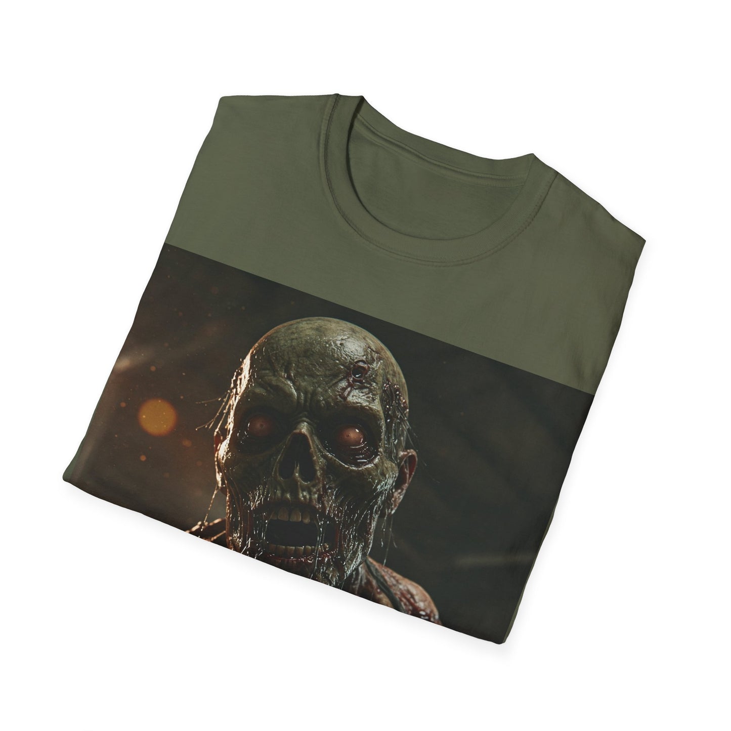 UK - Unisex Zombie Graphic Softstyle T-Shirt | Perfect for Halloween & Horror Fans