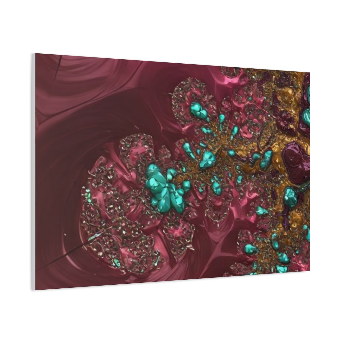 Abstract Art Canvas Print - Vibrant Fractal Design for Home Decor