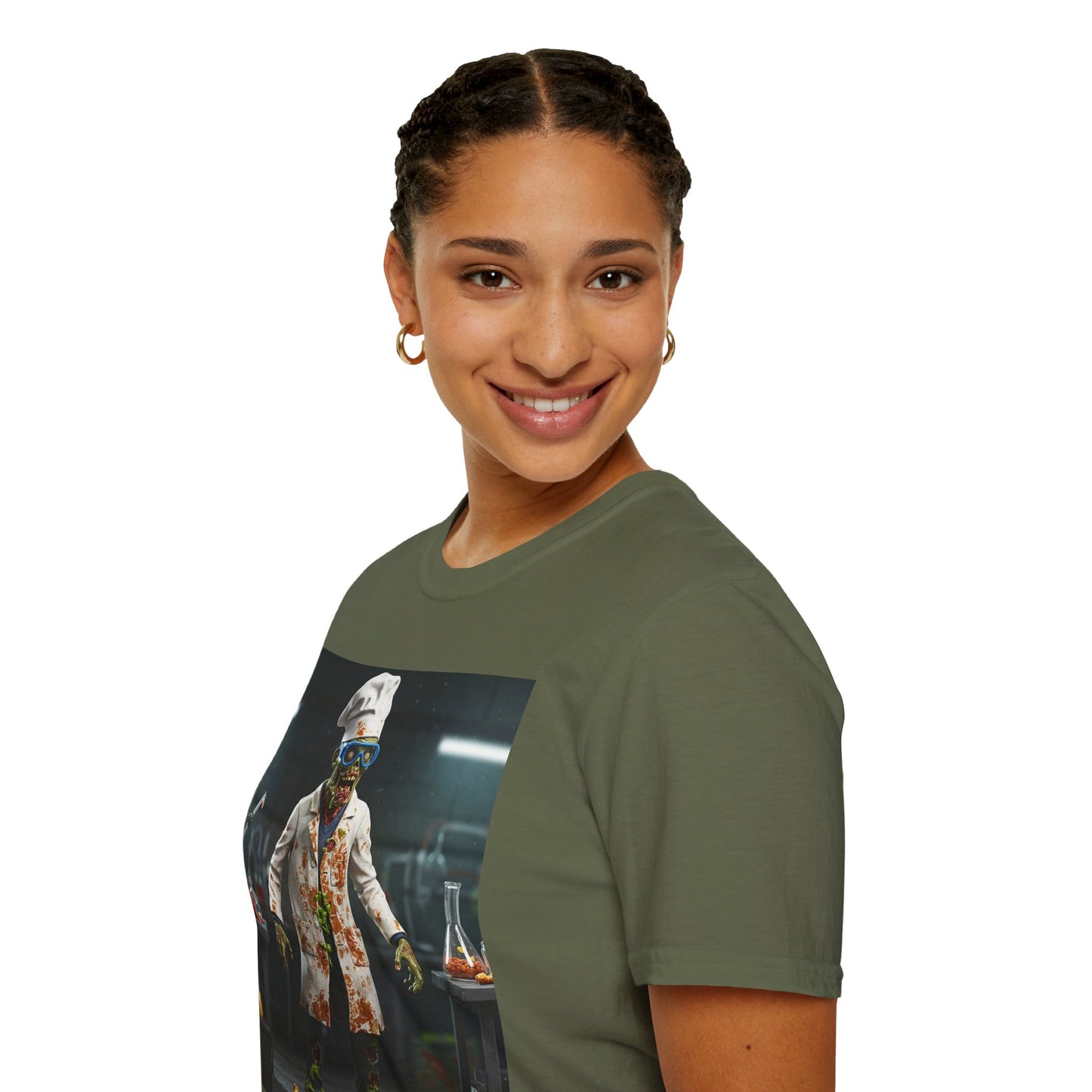 Zombie Chef Unisex Softstyle T-Shirt - Fun Halloween Casualwear