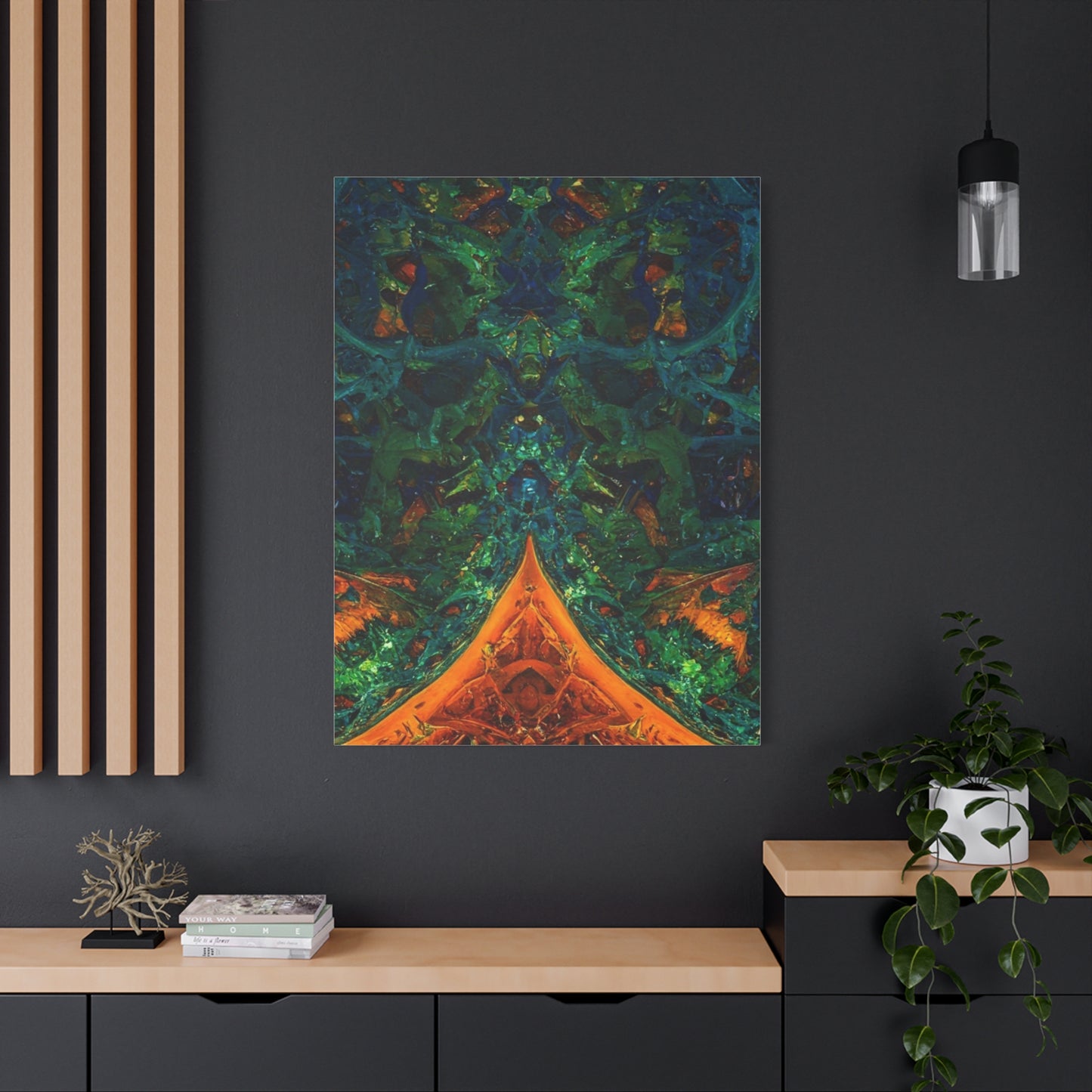 Vibrant Abstract Fractal Art Canvas Print