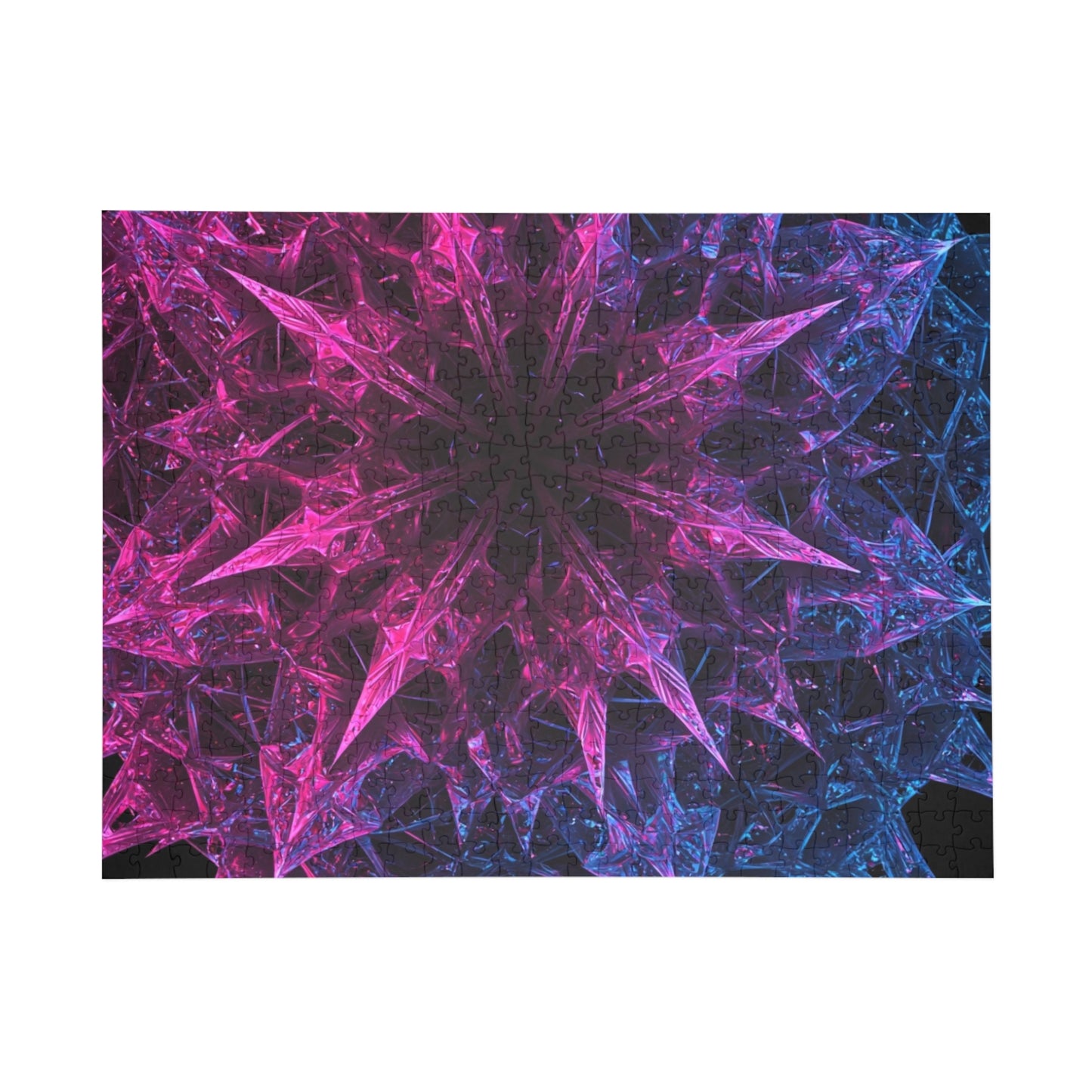 Colorful Fractal Star Puzzle - 500-Piece Jigsaw for Relaxation & Fun