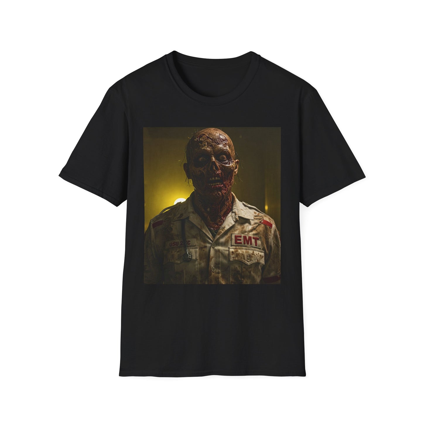 Zombie EMT Unisex Softstyle T-Shirt - Horror Apparel for Halloween