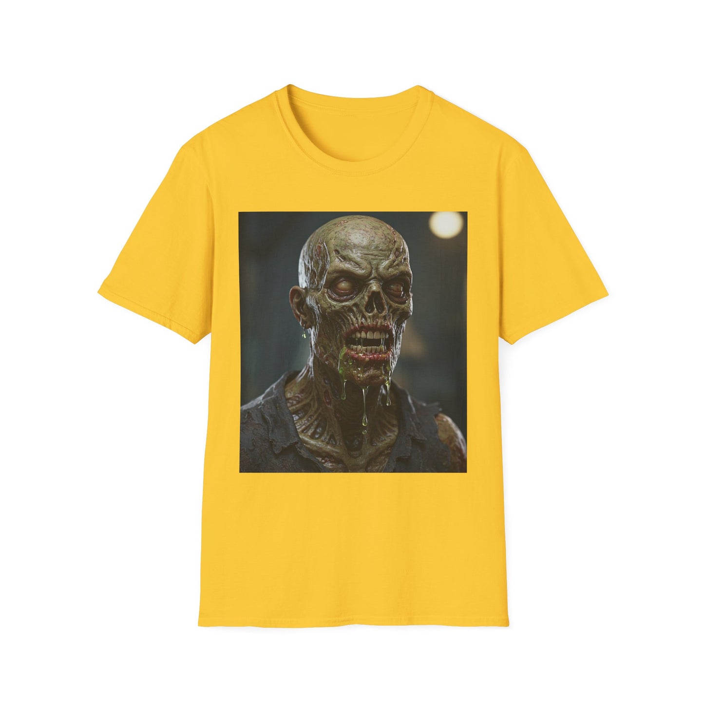 Unisex Softstyle Zombie Graphic Tee - Perfect for Halloween and Horror Fans