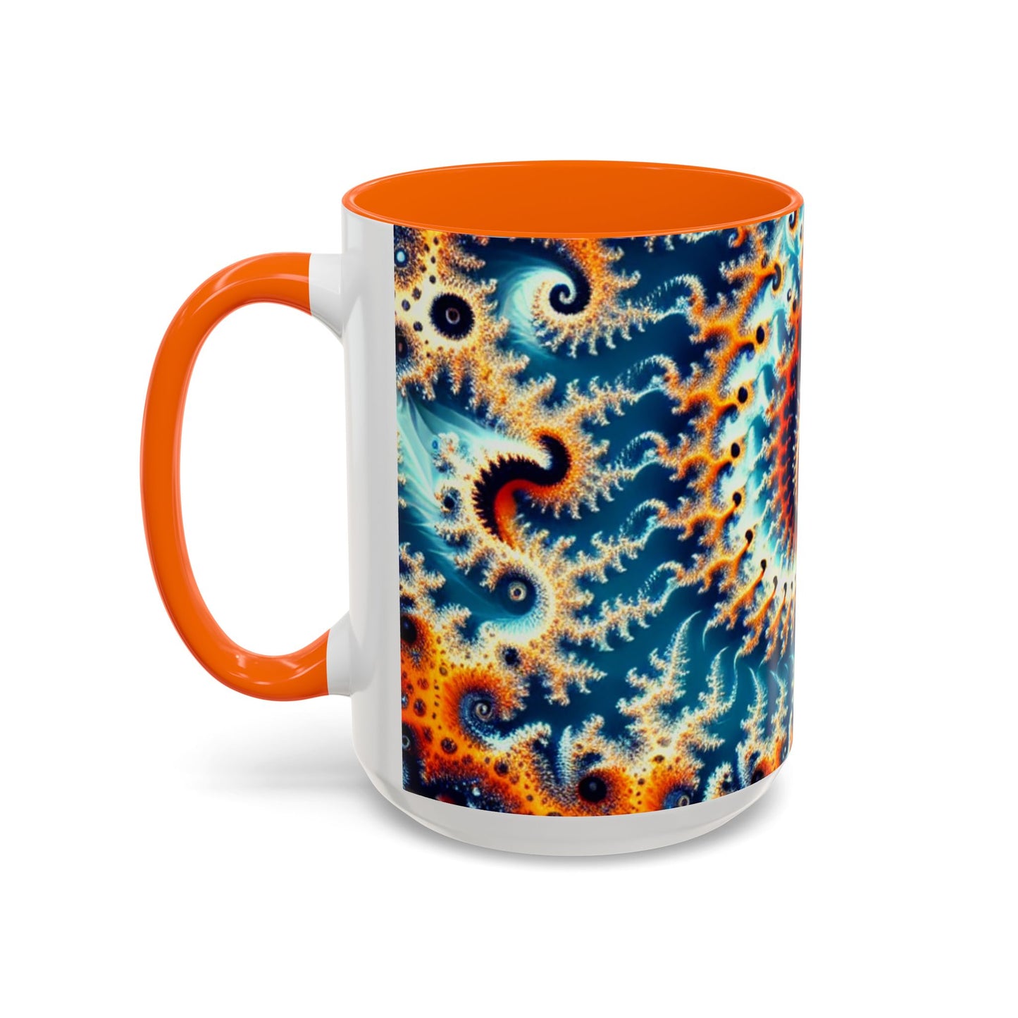Vibrant Spiral Design Coffee Mug - 11/15oz Ceramic Accent Cup for Art Lovers