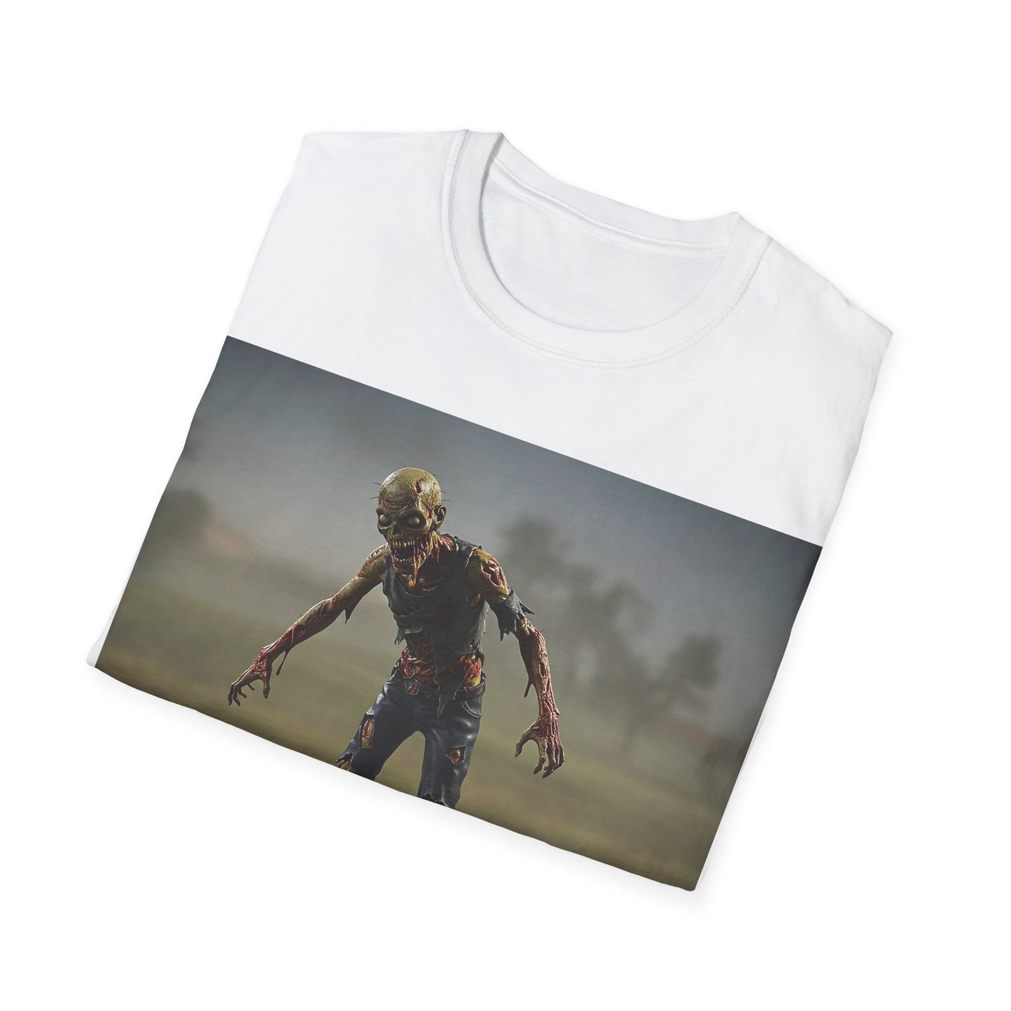 UK - Unisex Zombie Hopscotch T-Shirt - Perfect for Halloween or Casual Wear