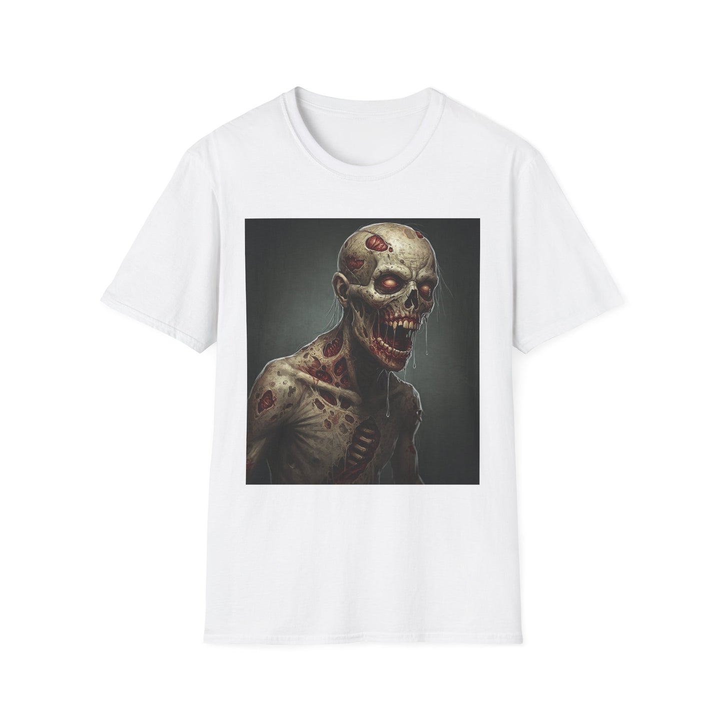 Zombie Graphic Unisex Softstyle T-Shirt for Horror Fans