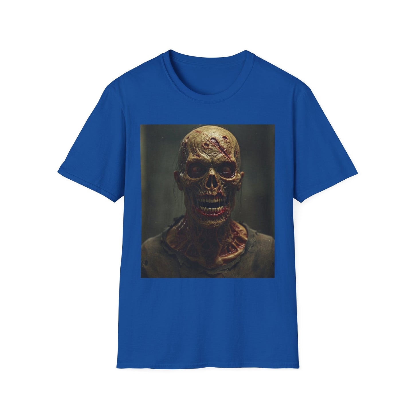 Unisex Softstyle T-Shirt - Creepy Skull Design - Perfect for Halloween or Casual Wear