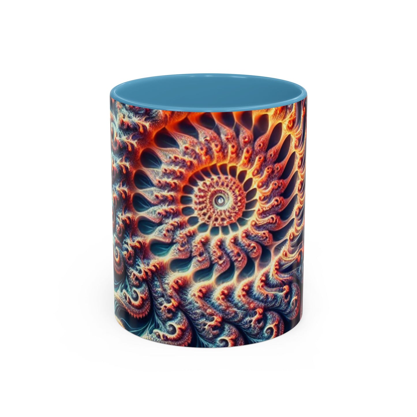 UK - Fractal Art Accent Coffee Mug - Vibrant Design for Home or Office